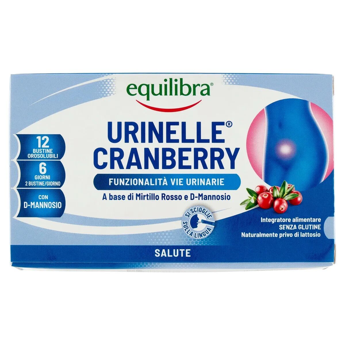 Equilibra Urinelle Cranberry Integratore Benessere Vie Urinarie 12 Bustine Stick