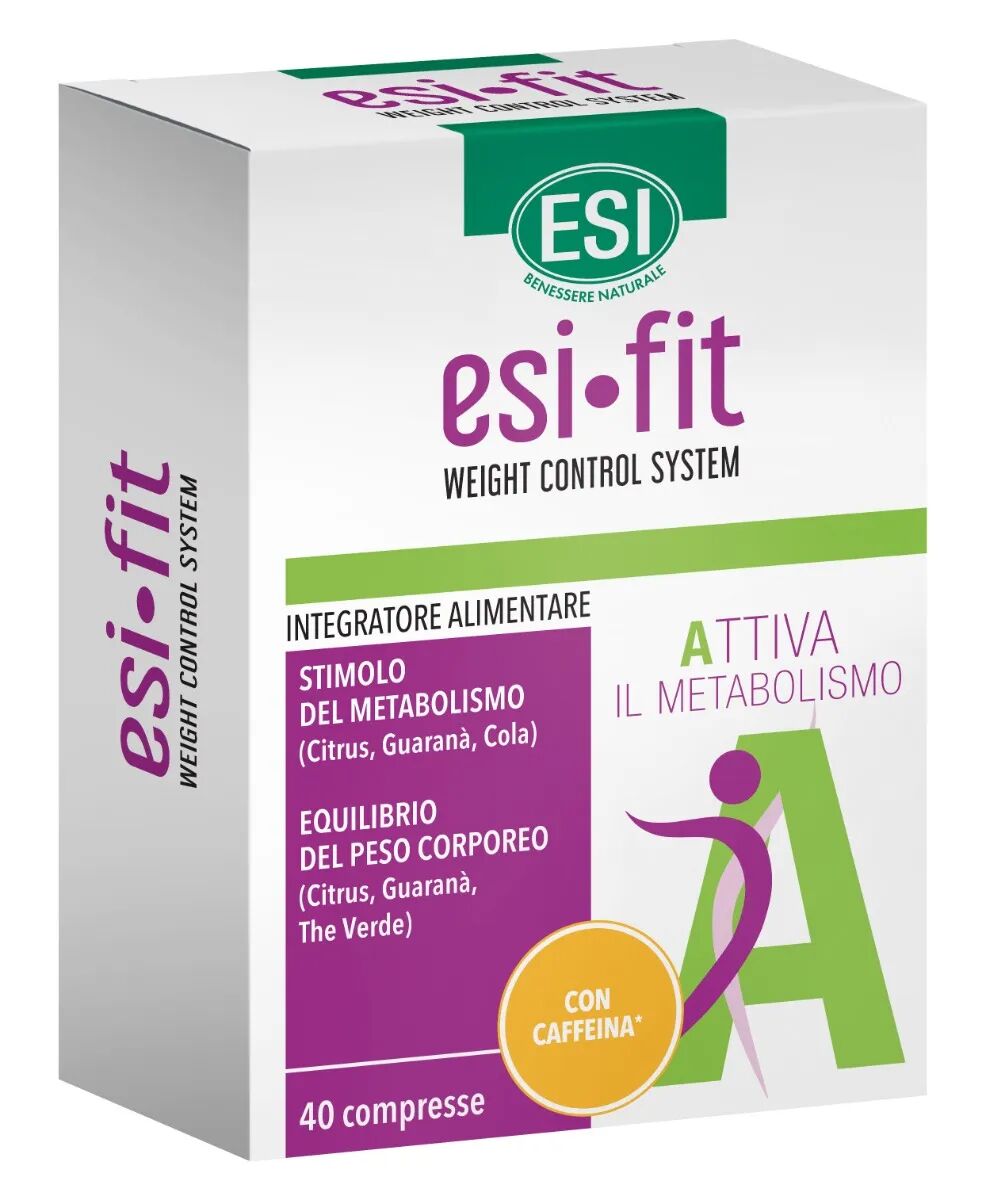 Esi Fit Attiva Con Caffeina Integratore Per Il Metabolismo 40 Compresse