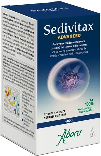 Aboca Sedivitax Advanced Integratore per Favorire il Sonno Gocce 30 ml