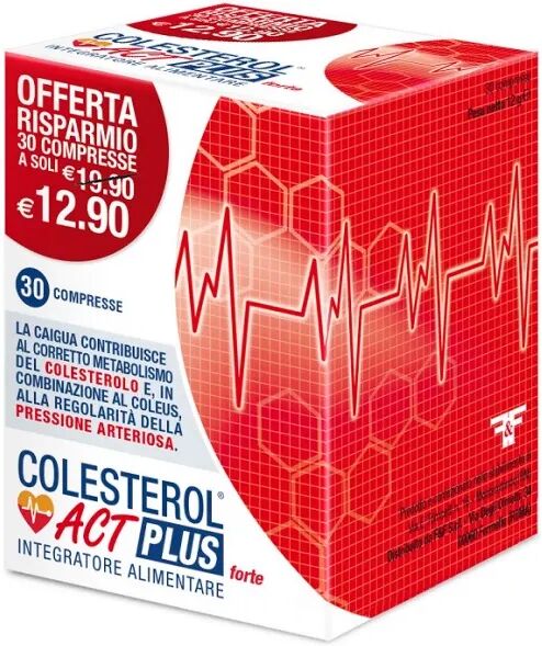 Colesterol Act Plus Forte Integratore Controllo Colesterolo 30 Compresse