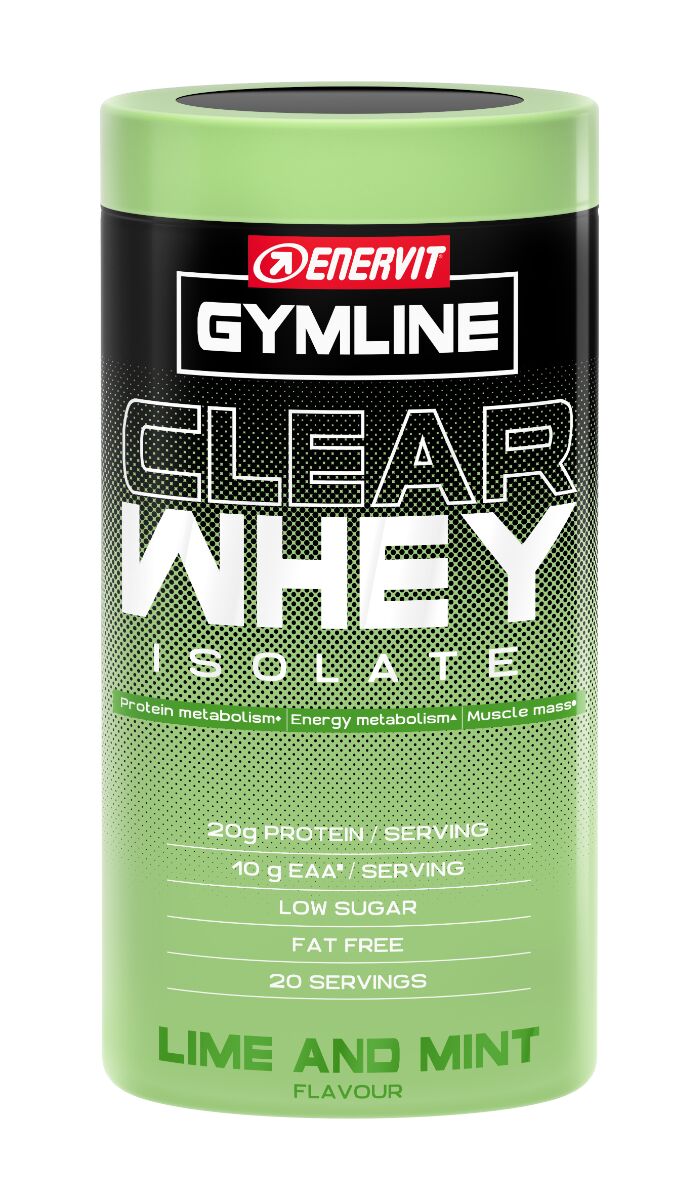Enervit Gymline Clear Whey Integratore Di Proteine Gusto Lime e Menta 480 gr