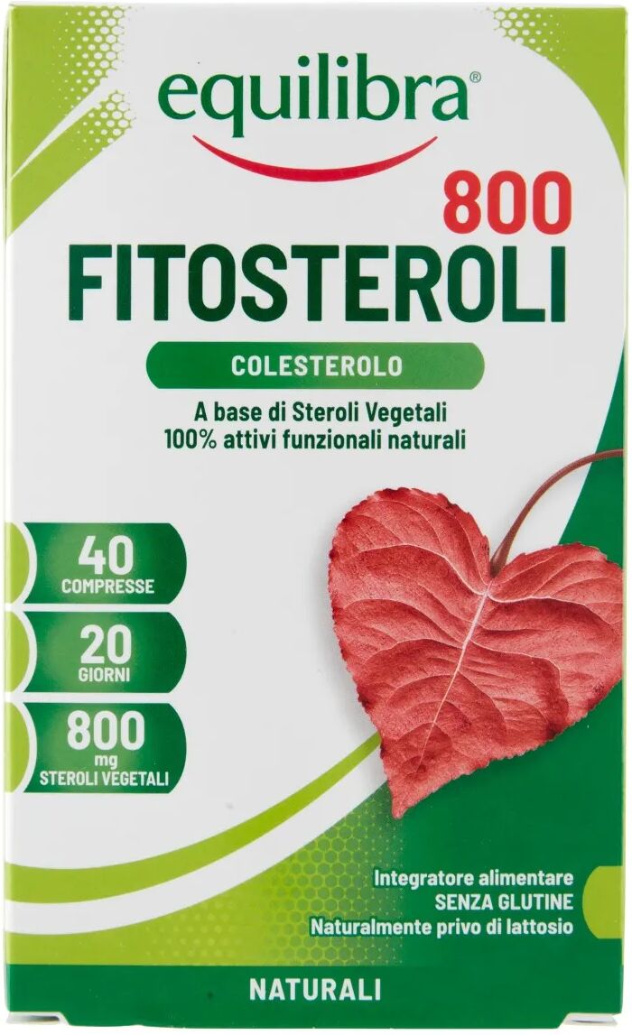 Equilibra Fitosteroli 800 Integratore Per il Colesterolo 40 Compresse