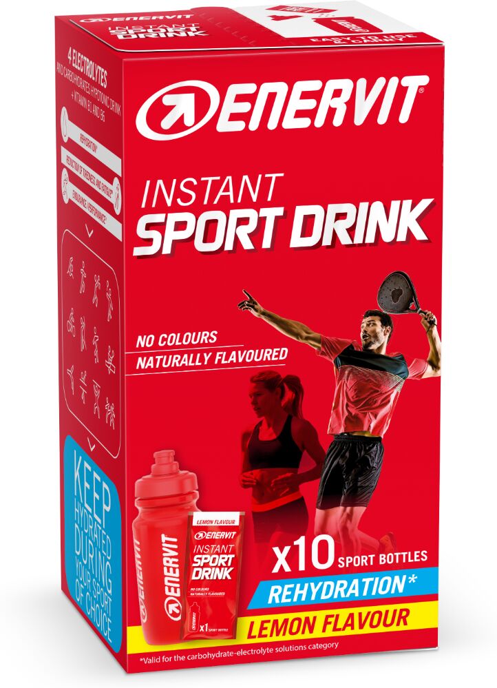 Enervit Istant Sport Drink Bevanda Ipotonica al Gusto Limone 10 Bustine