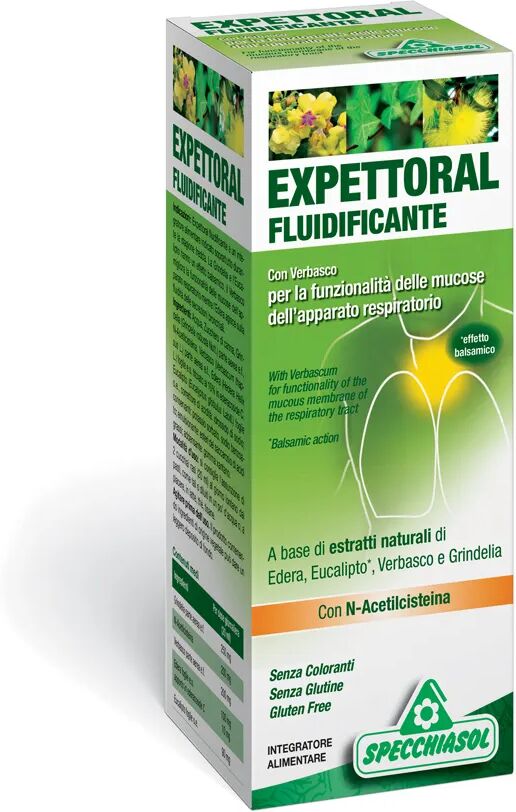 Specchiasol Expettoral Fluidificante Sciroppo Balsamico Integratore Adulti 170 ml