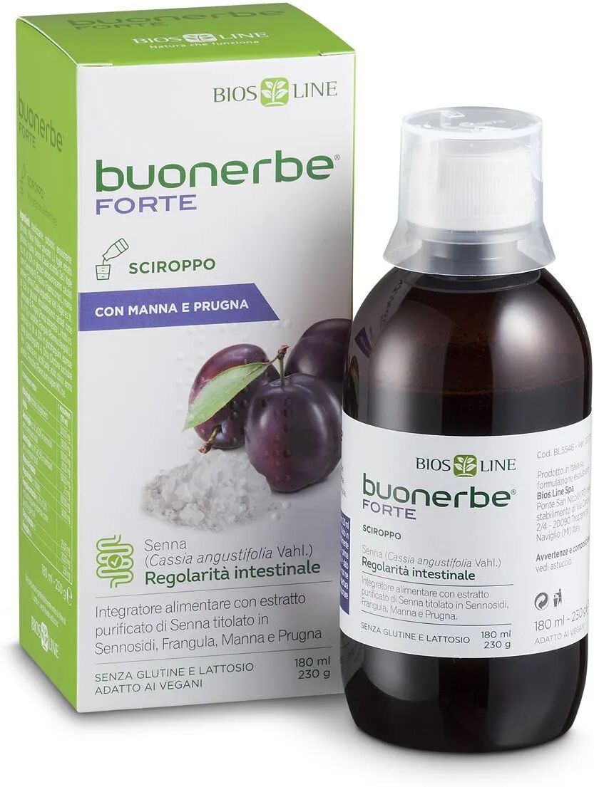 Bios Line Buonerbe Forte Sciroppo Integratore Transito Intestinale 180 ml