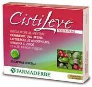 Farmaderbe Cistileve Forte Plus Integratore Apparato Urinario 30 Capsule