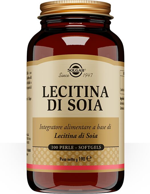 Solgar Lecitina Di Soia Integratore Funzione Epatica 100 Perle Softgels