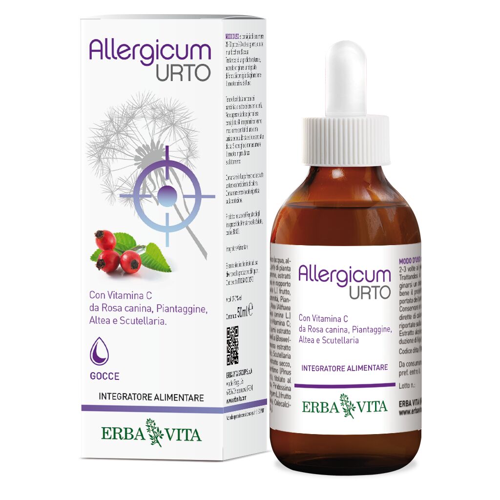 Erba Vita Allergicum Urto Gocce Integratore Sistema Immunitario 50 ml