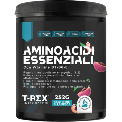 Rex - EAA Aminoacidi Essenziali - Tè Pesca - 252 g - Polvere Rex - EAA Aminoacidi Essenziali - Tè Pesca - 252 g - Polvere