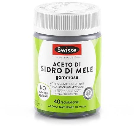 Swisse Aceto di Sidro di Mele Integratore Depurativo 40 gommose gusto mela