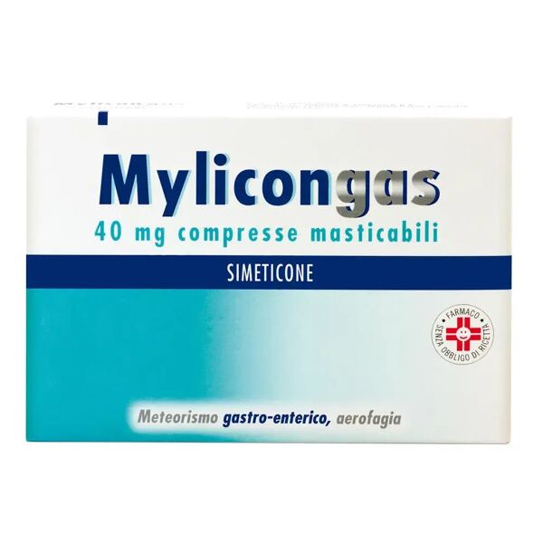 mylicon gas 40 mg simeticone meteorismo 50 compresse masticabili