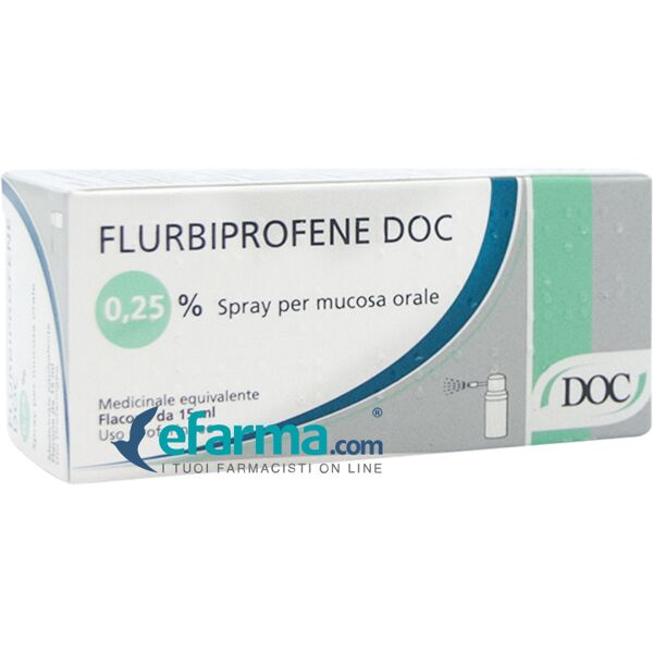 doc generici flurbiprofene doc spray orale 0,25% 15 ml