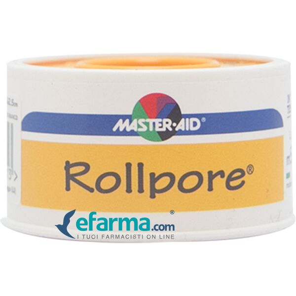 master aid roll pore cerotto in tnt ipoallergenico indicato per pelli sensibili cm 2,5x5m