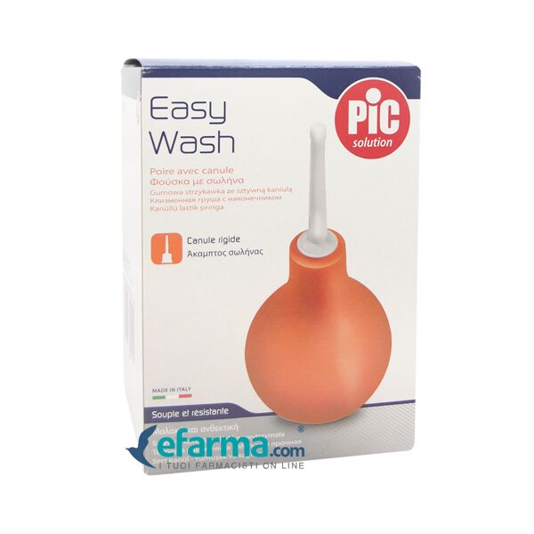 pic solution pic easy wash pera con cannula rigida 12 lavaggi intestinali 455 ml