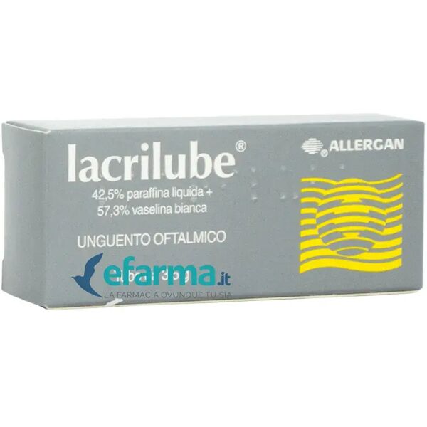 allergan lacrilube unguento oftalmico lubrificante tubo 3,5g