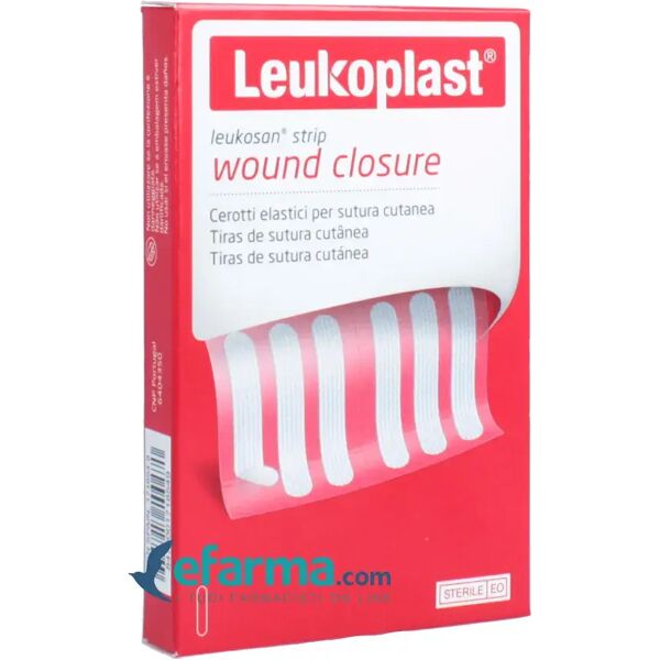 leukosan strip cerotto per sutura 6x38 mm 2 buste da 6 pezzi