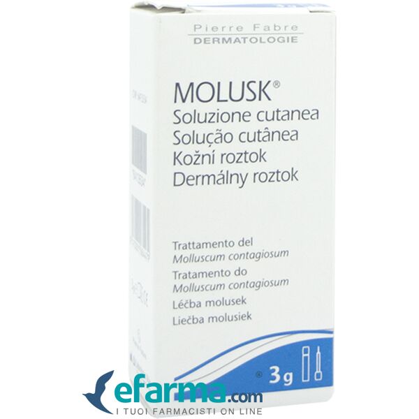 pierre fabre dermatologie molusk 10% soluzione cutanea trattamento mollusco contagioso 3 g