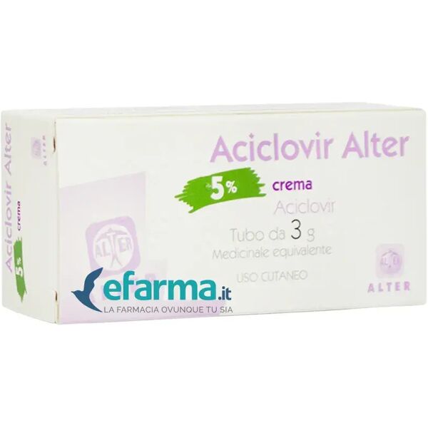 laboratori alter aciclovir alter 5% herpes crema 3g