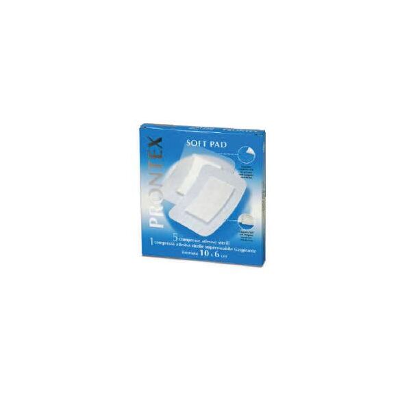 prontex safety soft pad garza adesiva 10x6 cm 6 pezzi