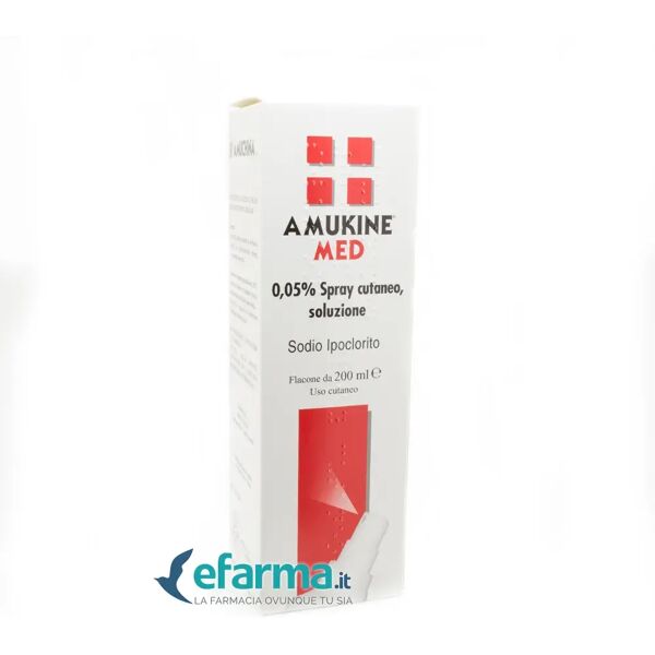 amukine med spray cutaneo 0,05% sodio ipoclorito 200 ml