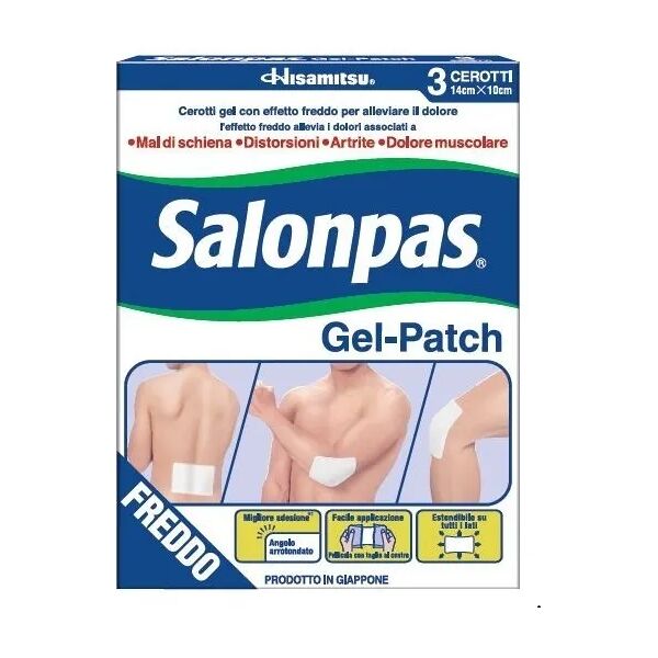 salonpas gel patch 3 cerotti 14x10cm