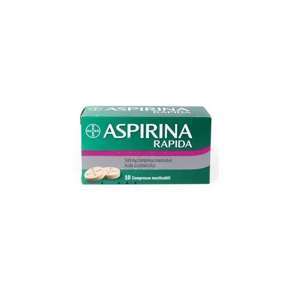 aspirina rapida trattamento febbre e dolore acido acetilsalicilico 500mg 10 compresse masticabili