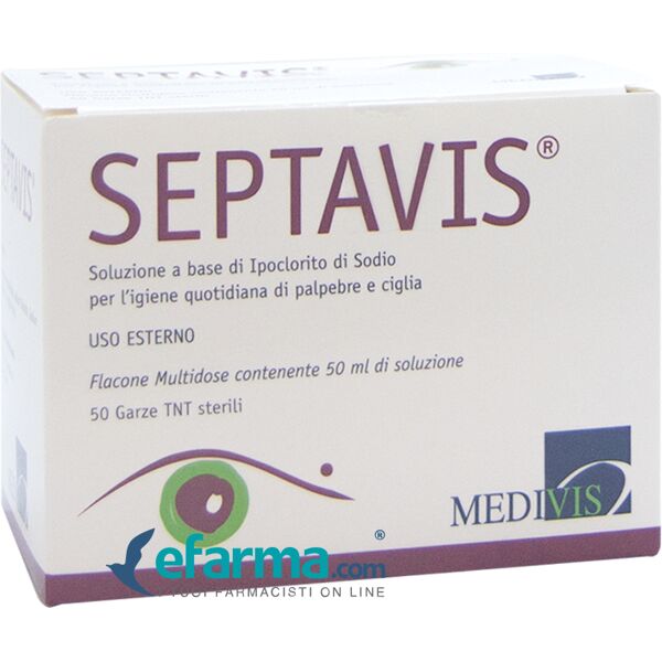 septavis soluzione sterile pulizia oculare 50 ml + 50 garze tnt sterili