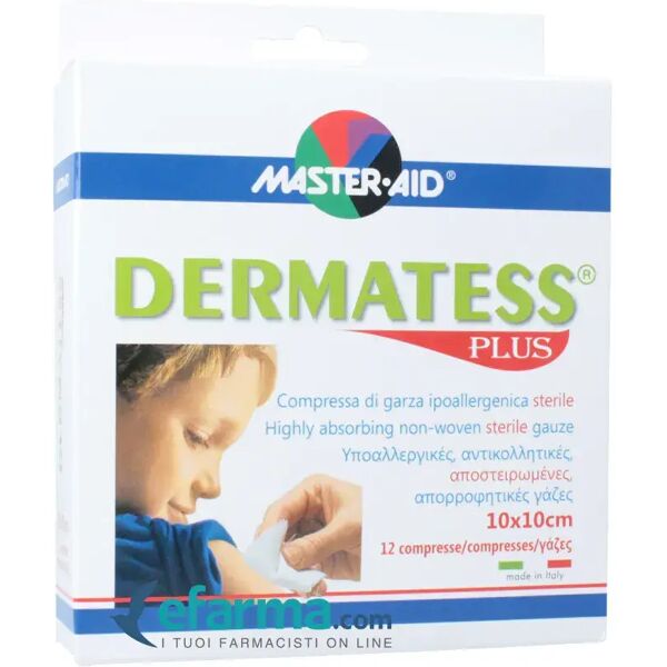 dermatess plus compressa di garza sterile tnt ipoallergenica 10x10 cm 12 pezzi