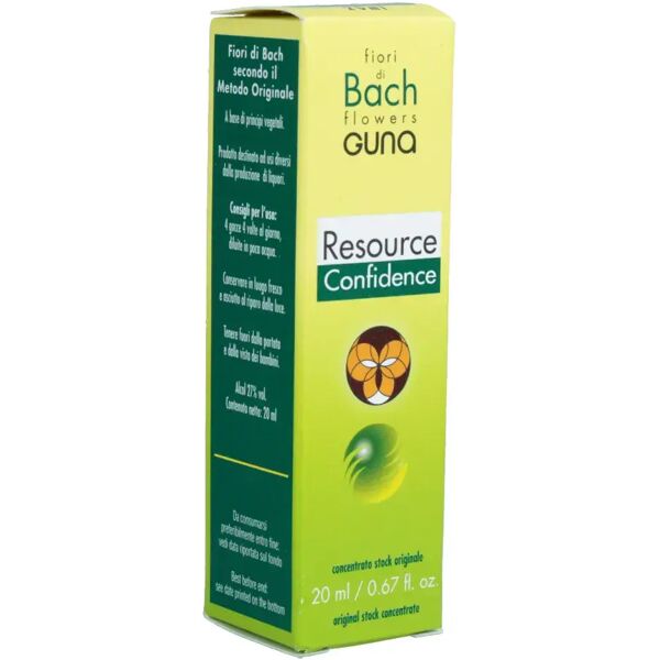 guna fiori di bach resource confidence autostima e fiducia gocce 20 ml