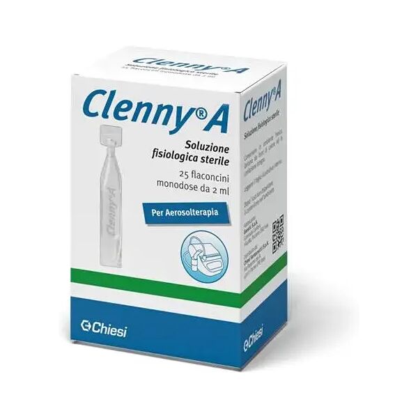 clenny a soluzione fisiologica sterile per aerosolterapia 25 flaconcini monodose 2 ml