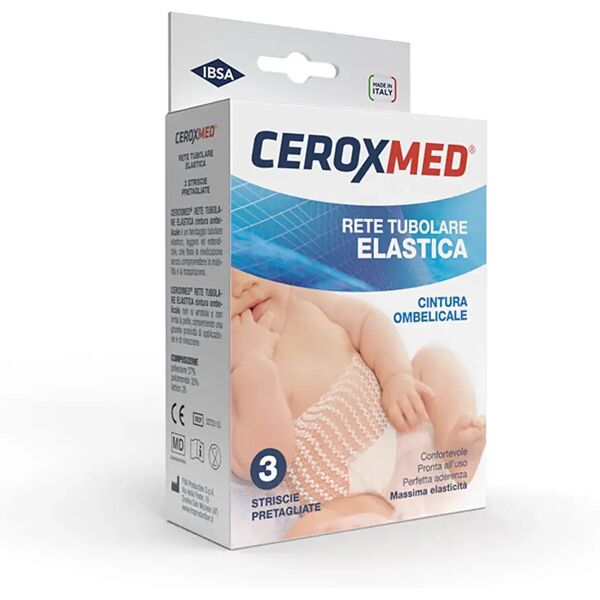 ceroxmed rete tubolare elastica cintura ombelicale 3 strisce pretagliate