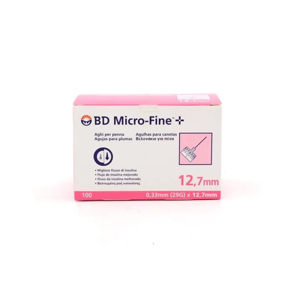 bd micro-fine bd microfine aghi per siringhe di insulina 100 aghi 29g 12 mm