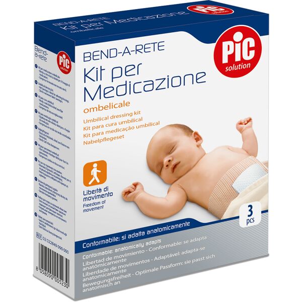 pic solution pic bende a rete per medicazione ombelicale 3 applicazioni