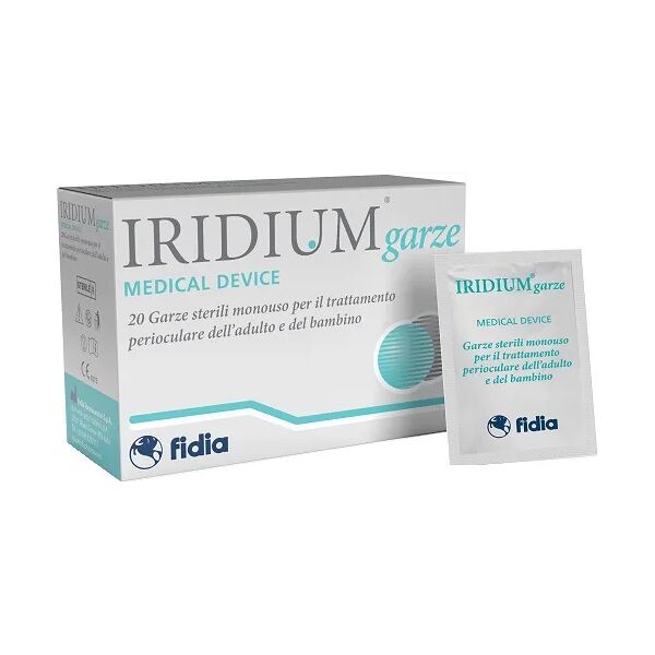 iridium garze oculari med salviette detergenti perioculari 20 pezzi