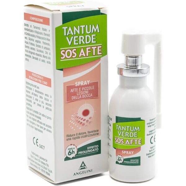 tantum verde sos afte spray contro afte e piccole lesioni della bocca 20 ml