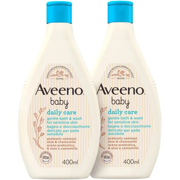 aveeno baby daily care corpo bipacco 2x400 ml