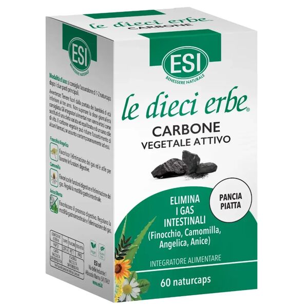 esi le dieci erbe carbone integratore intestinale 60 naturcaps