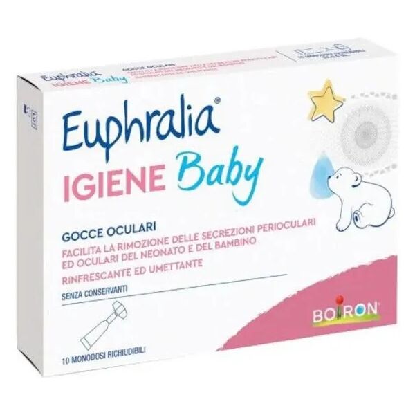 boiron euphralia igiene baby gocce oculari monodose 10 pezzi