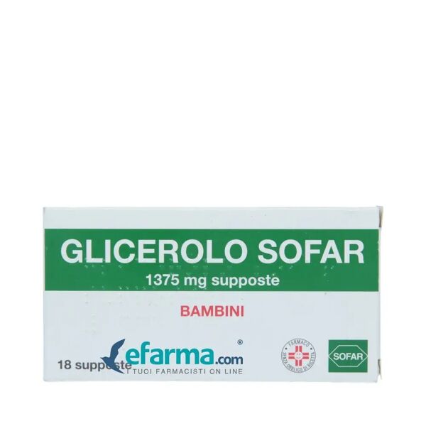 sofar glicerolo bambini 1375 mg stitichezza 18 supposte