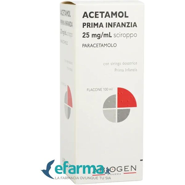 acetamol prima infanzia paracetamolo sciroppo 100 ml