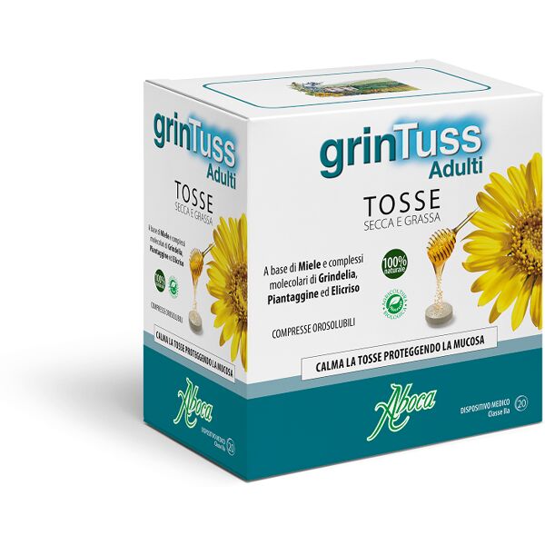 aboca grintuss adulti tosse secca e grassa 20 compresse orosolubili