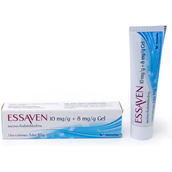 essaven gel 10 mg/g + 8 mg/g escina fosfatidilcolina insufficienza venosa e fragilità capillare tubo 80 g