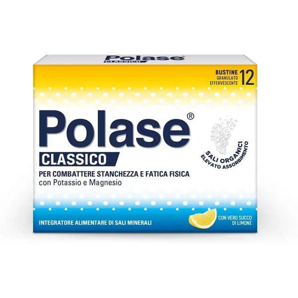 polase classico integratore sali minerali con magnesio e potassio gusto limone 12 bustine