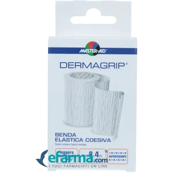 dermagrip benda elastica auto aderente per medicazioni con leggero effetto compressivo cm 8x4m