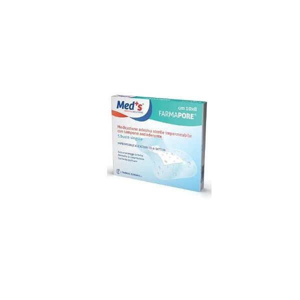 med's medicazione adesiva sterile trasparente impermeabile 5 m x 7 cm 5 pezzi