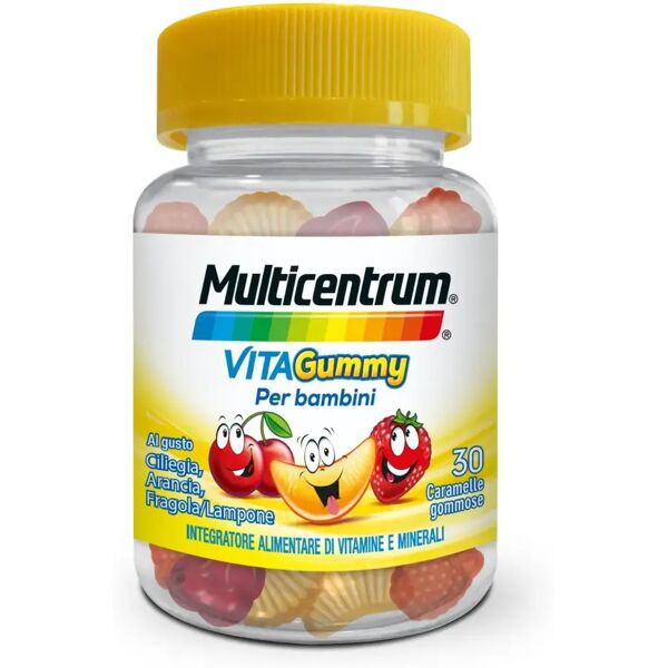 multicentrum vitagummy integratore vitamine e minerali bambini 3+ anni vitamina d iodio 30 caramelle