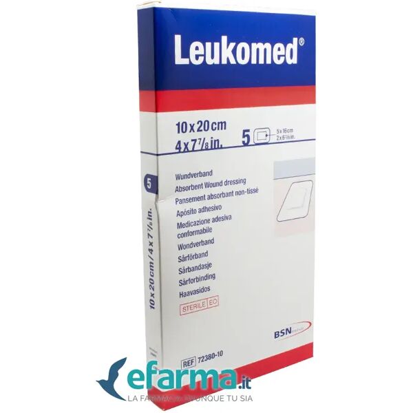 leukomed medicazione autoadesiva garza tessuto non tessuto 10x20 cm