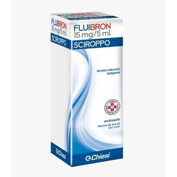 fluibron sciroppo tosse grassa 15 mg/5 ml ambroxolo cloridrato 200 ml