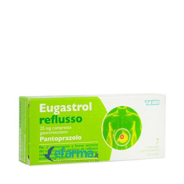 eugastrol reflusso 20 mg pantoprazolo 7 compresse gastroresistenti