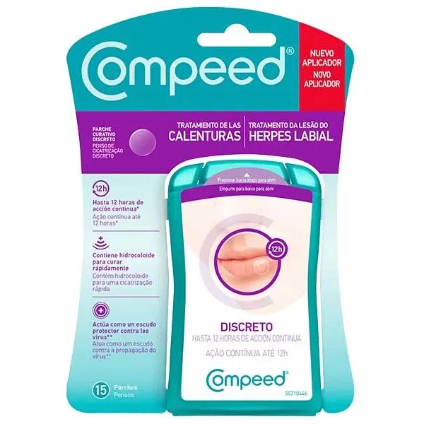 compeed trattamento herpes labiale bipacco 2x15 pezzi